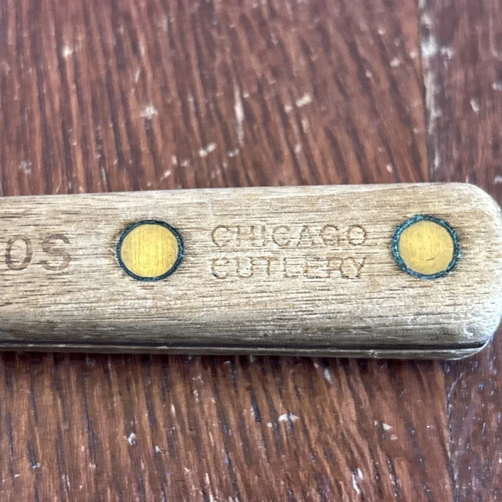 Vintage 100S Chicago Cutlery‎ paring parer knife wood handle classic
